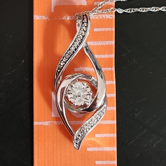 Kay Jewelers Sterling Silver and Diamond Mother's Day Necklace - Picture 3 of 6